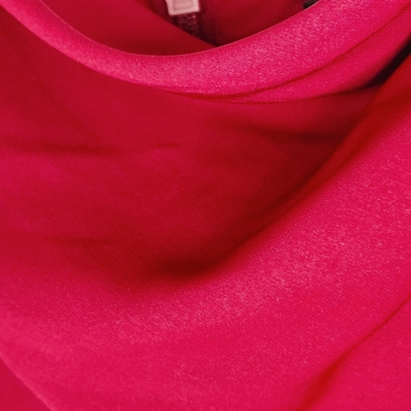 Forever New size 12 red satin maxi dress with full drape wide skirt - Picture 3 of 15